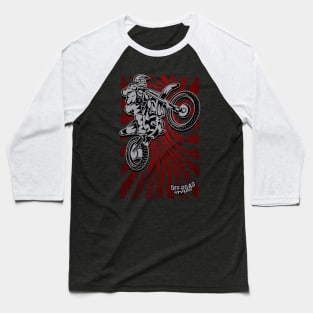 RED DIRTBIKER Baseball T-Shirt